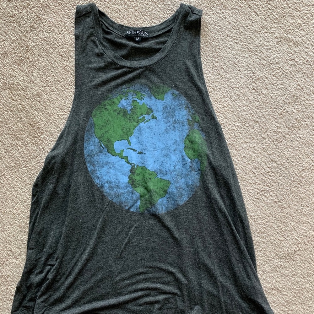 Planet Earth logo tank